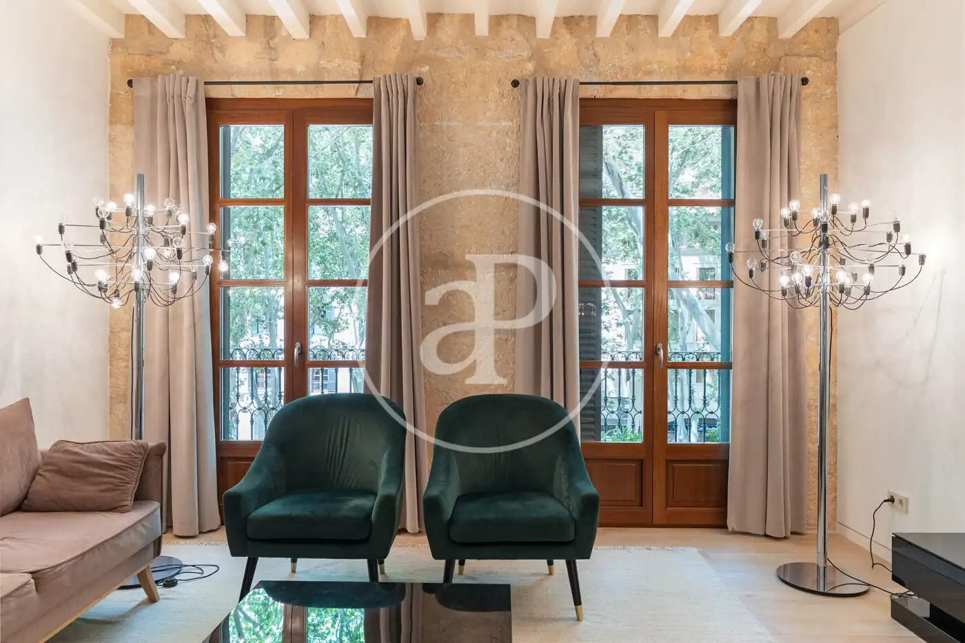 Sala de estar de Piso en venta en  Palma de Mallorca con Aire acondicionado, Calefacción y Balcón