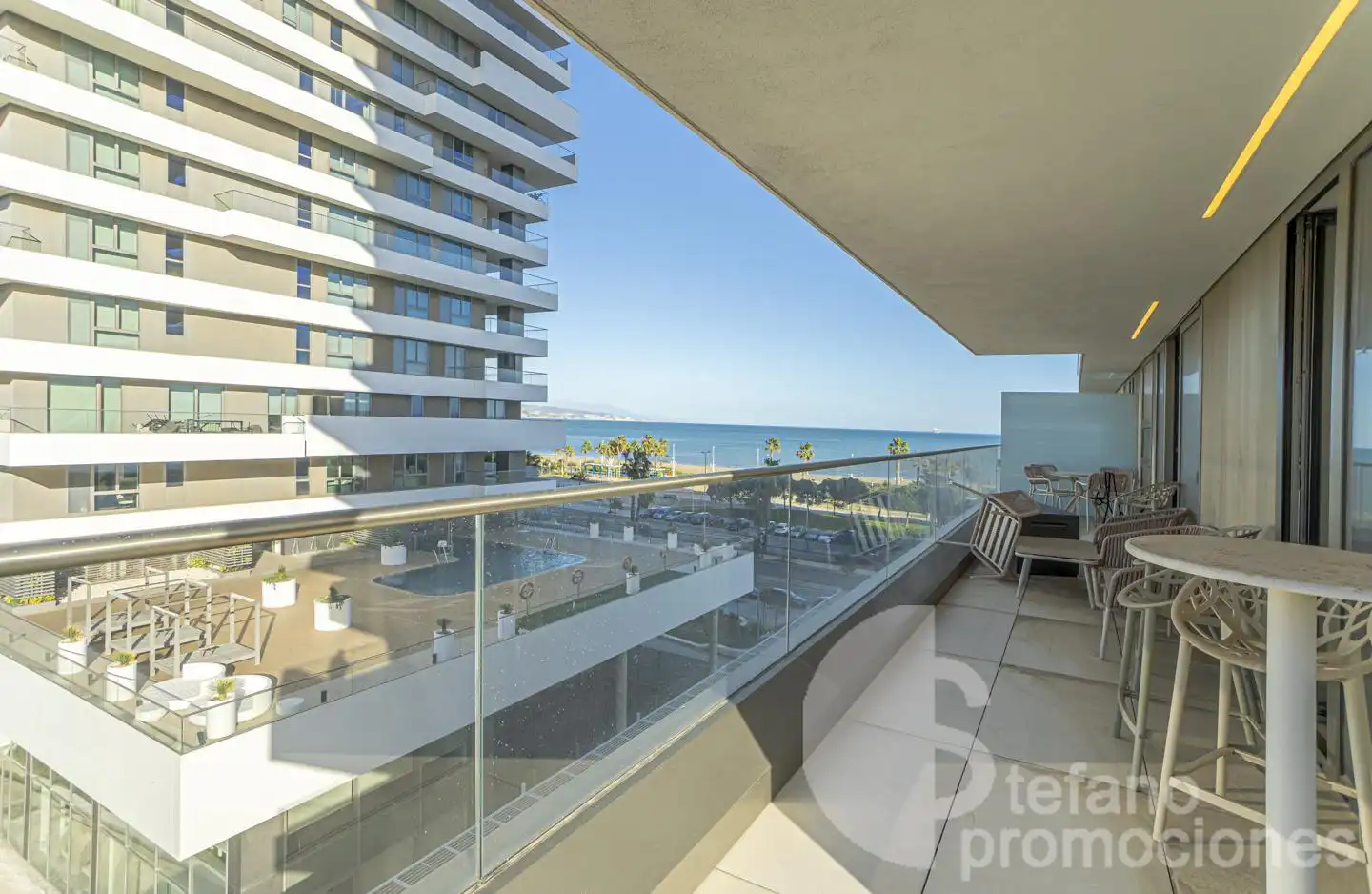 Terrasse von Wohnung zur Miete in Málaga mit Klimaanlage, Heizung und Terrasse