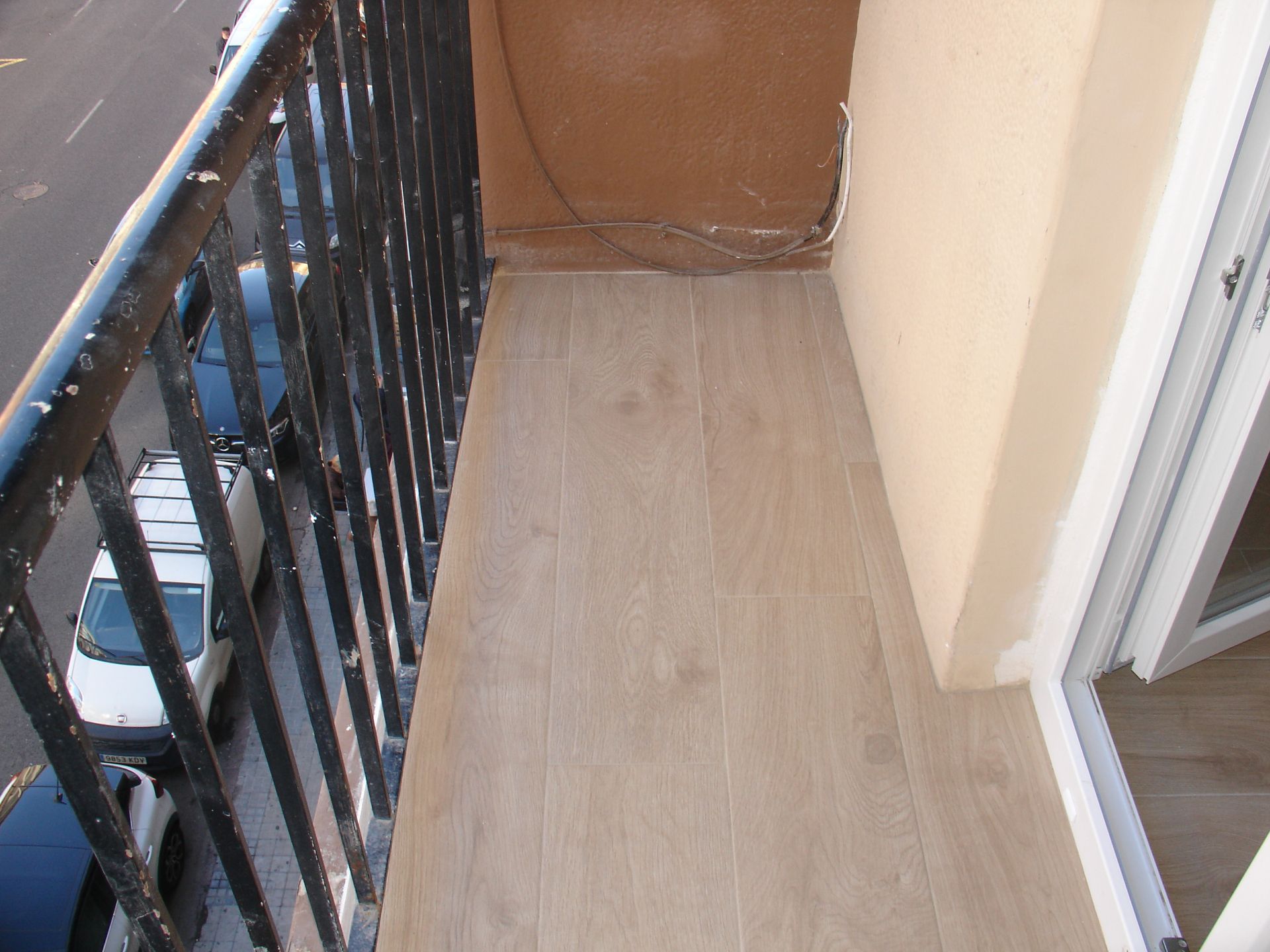 Balcony of Flat for rent in  Valencia Capital  with Parquet flooring, Oven and Washing machine