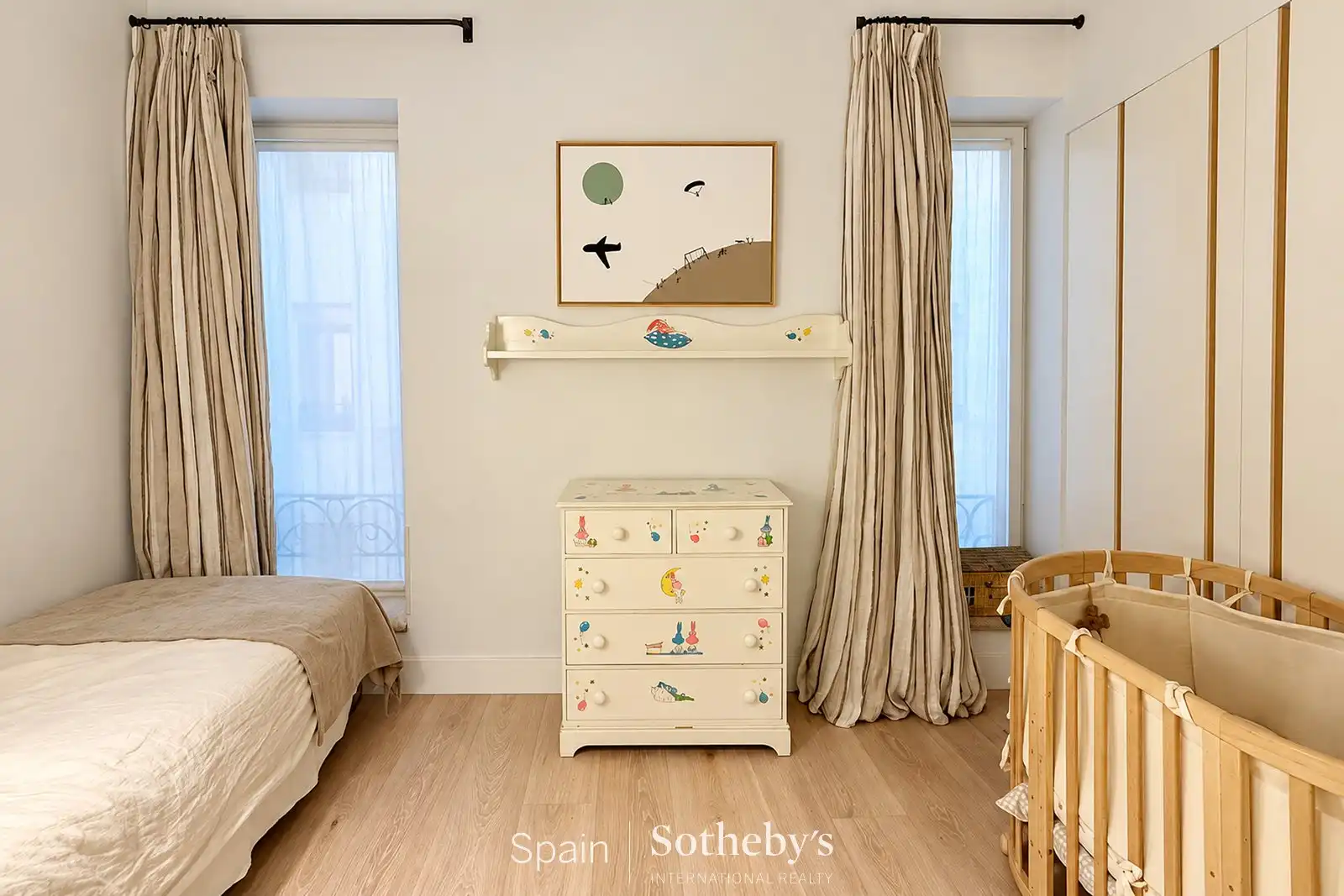 Schlafzimmer von Wohnungen zur Miete in Barrio de Salamanca