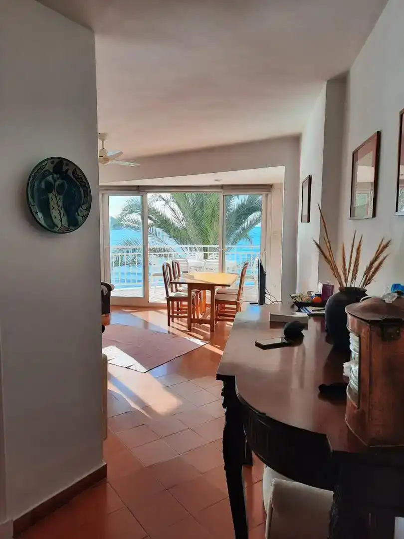 Dining room of Flat for rent in Moraira  with Washing machine, Microwave and TV