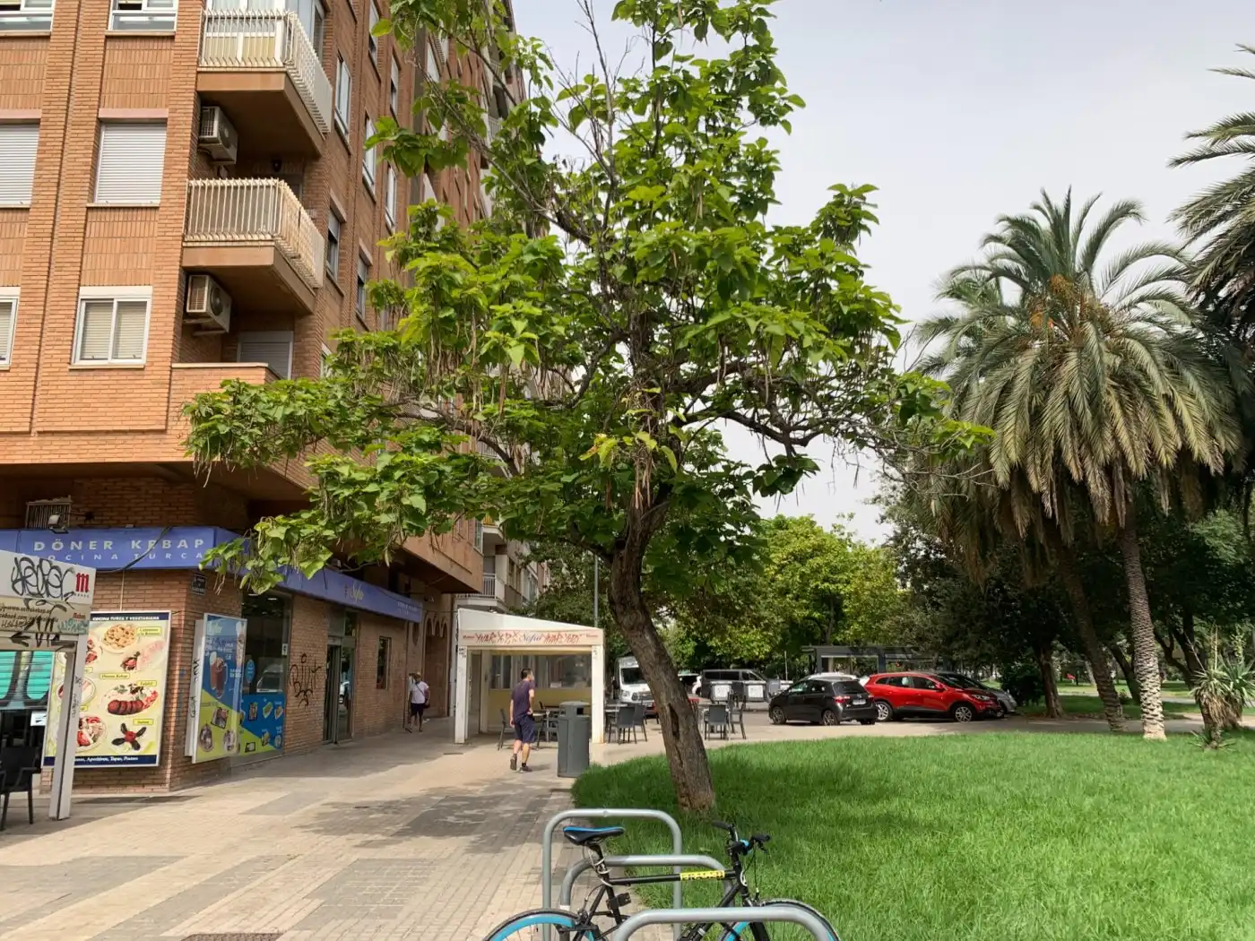 Vista exterior de Pis de lloguer en Valencia amb Jardí privat, Moblat i Balcó