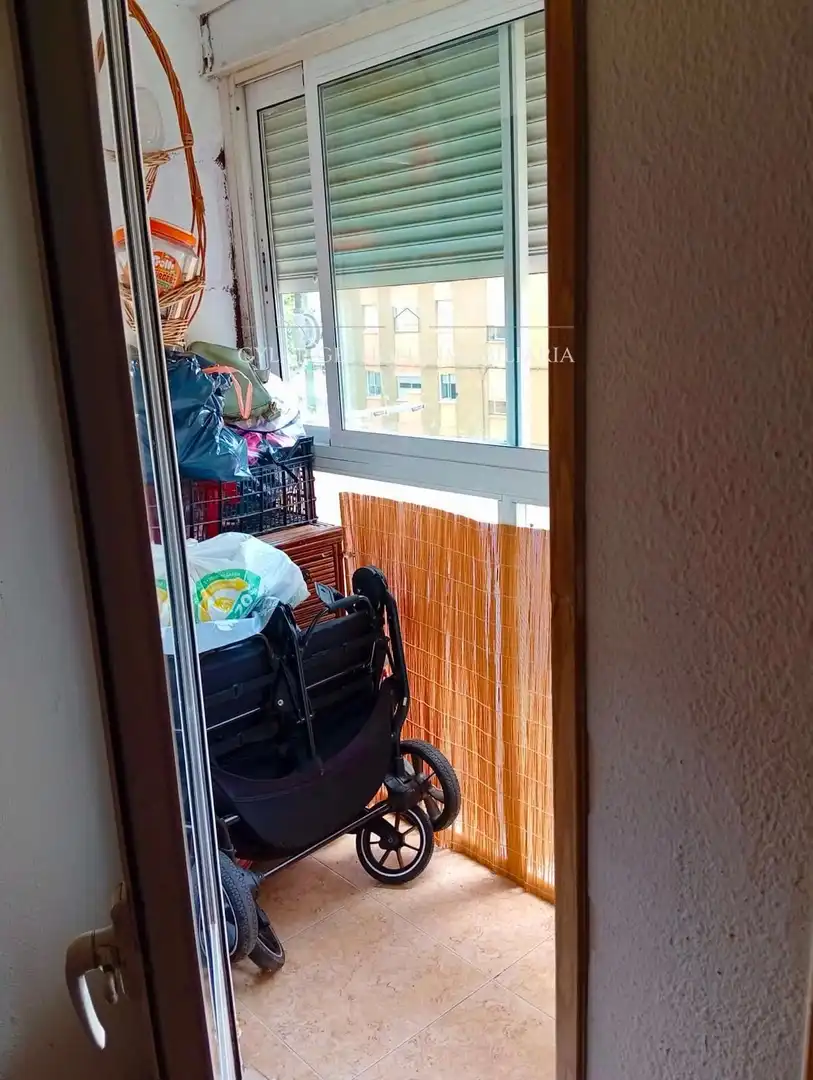 Balcony of Flat for sale in Salamanca  with Heating, Parquet flooring and Washing machine