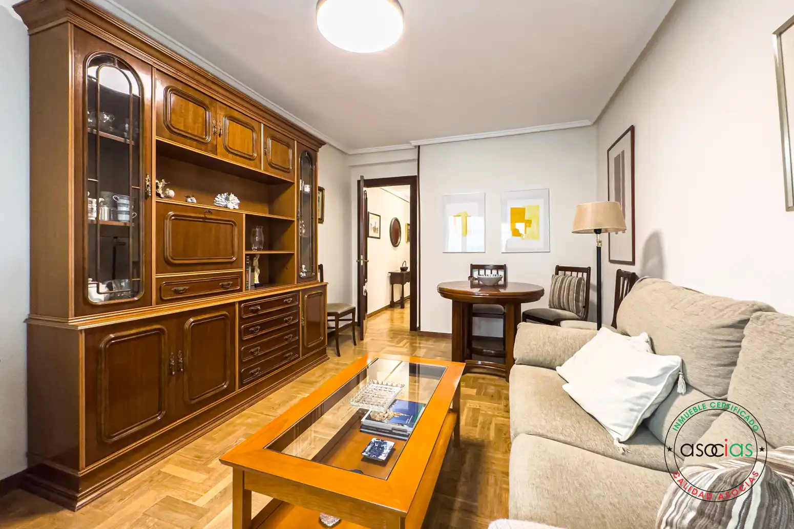 Sala de estar de Piso en venta en Gijón  con Parquet y Terraza