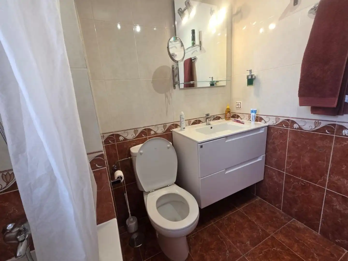 Badezimmer von Wohnung zur Miete in Ávila mit Heizung, Parkett und Terrasse