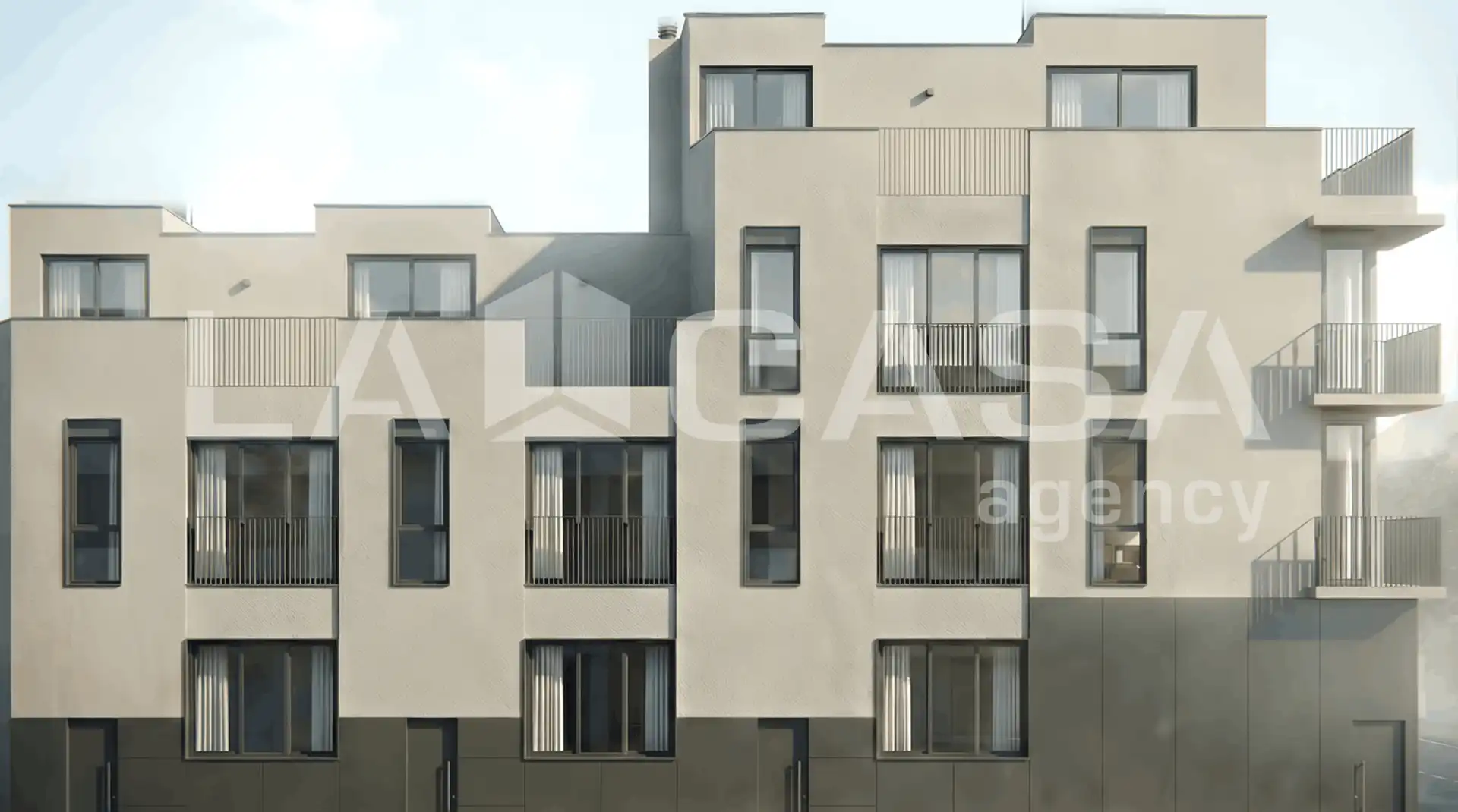 Exterior view of Detached homes for sale in Badalona  with Air Conditioner and Terrace