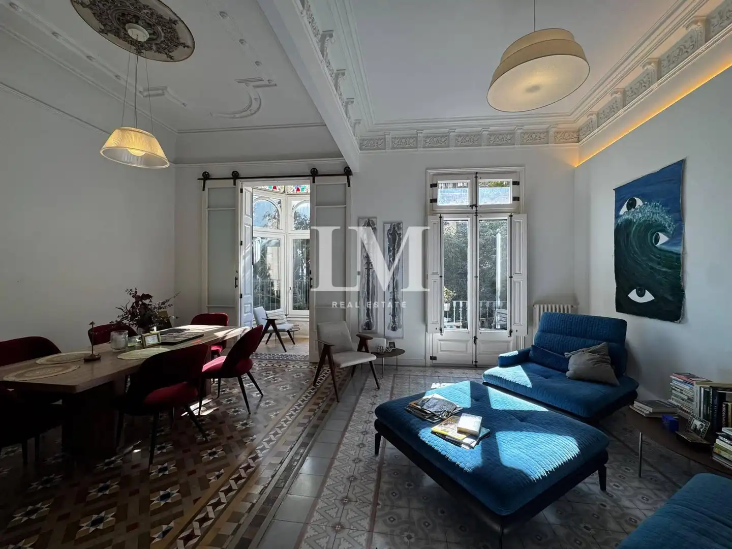 Sala d'estar de Apartament de lloguer en Eixample