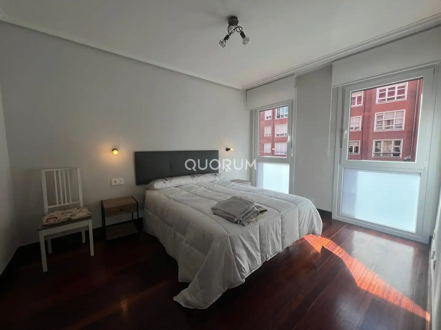 Schlafzimmer von Wohnung zur Miete in Bilbao  mit Heizung und Möbliert