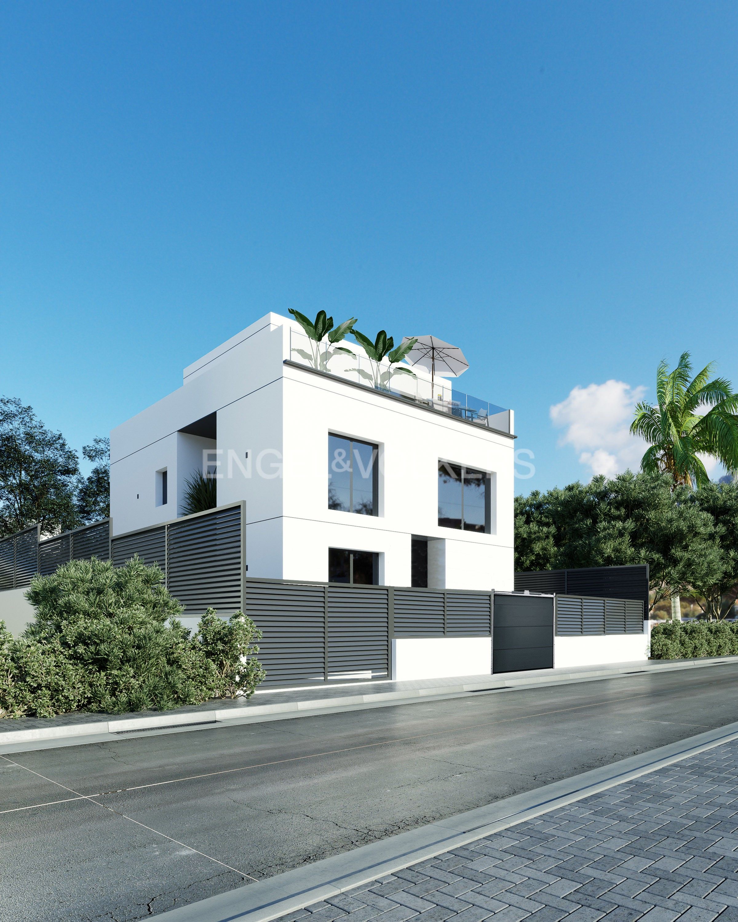 Exterior view of House or chalet for sale in Montgat  with Air Conditioner, Heating and Private garden