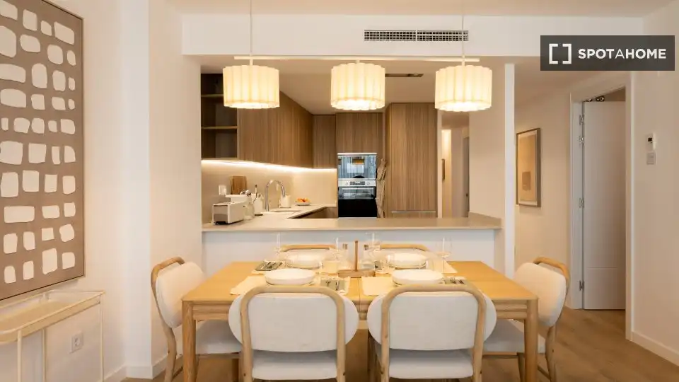 Comedor de Piso de alquiler en Valencia con Aire acondicionado, Calefacción y Amueblado