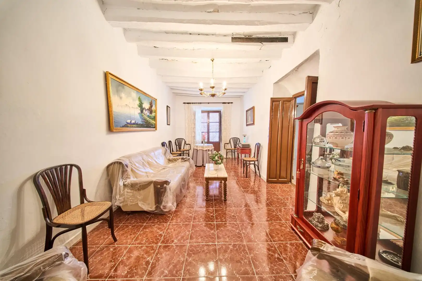 Living room of Houses for sale in Busquístar  with Terrace, Storage room and Balcony