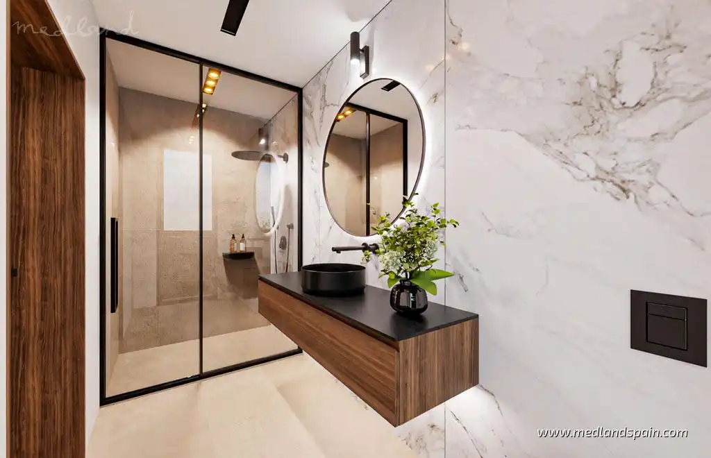Bathroom of Houses for sale in Orihuela  with Air Conditioner, Heating and Private garden