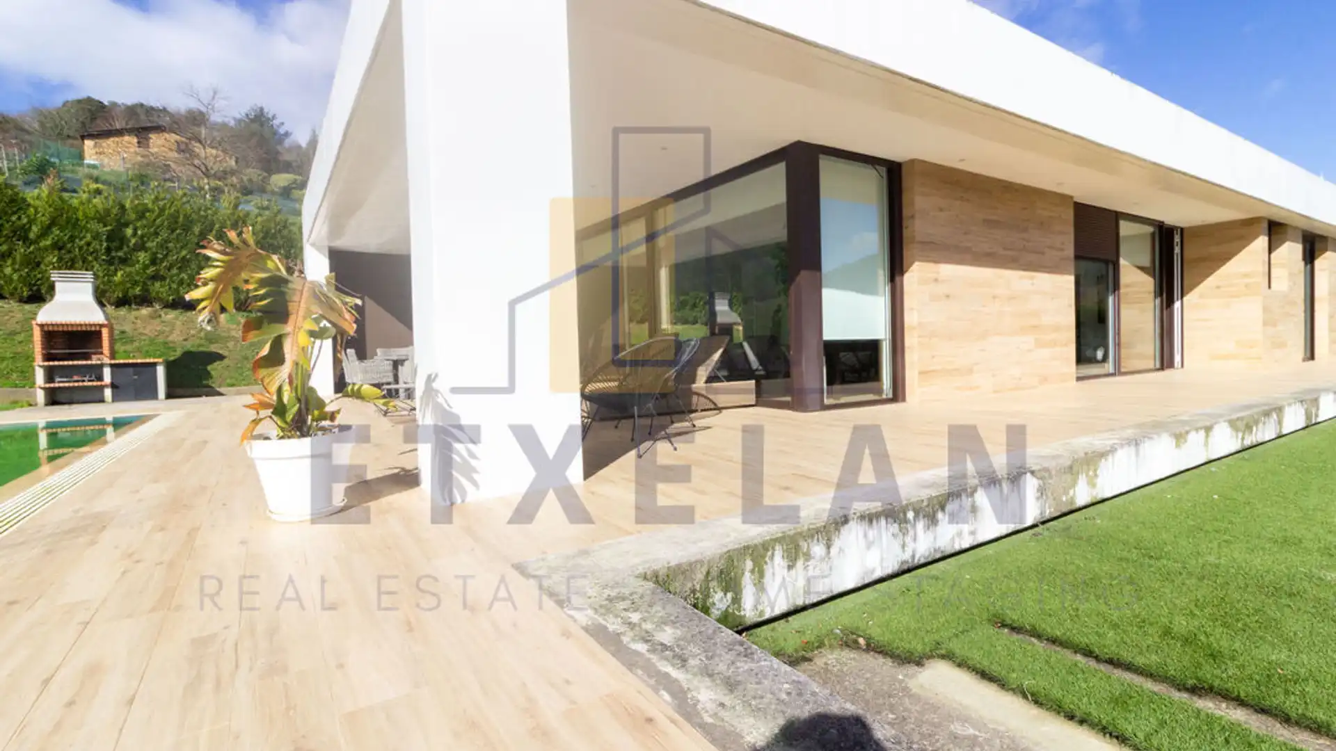 Exterior view of Houses for sale in Berriz  with Heating, Private garden and Swimming Pool
