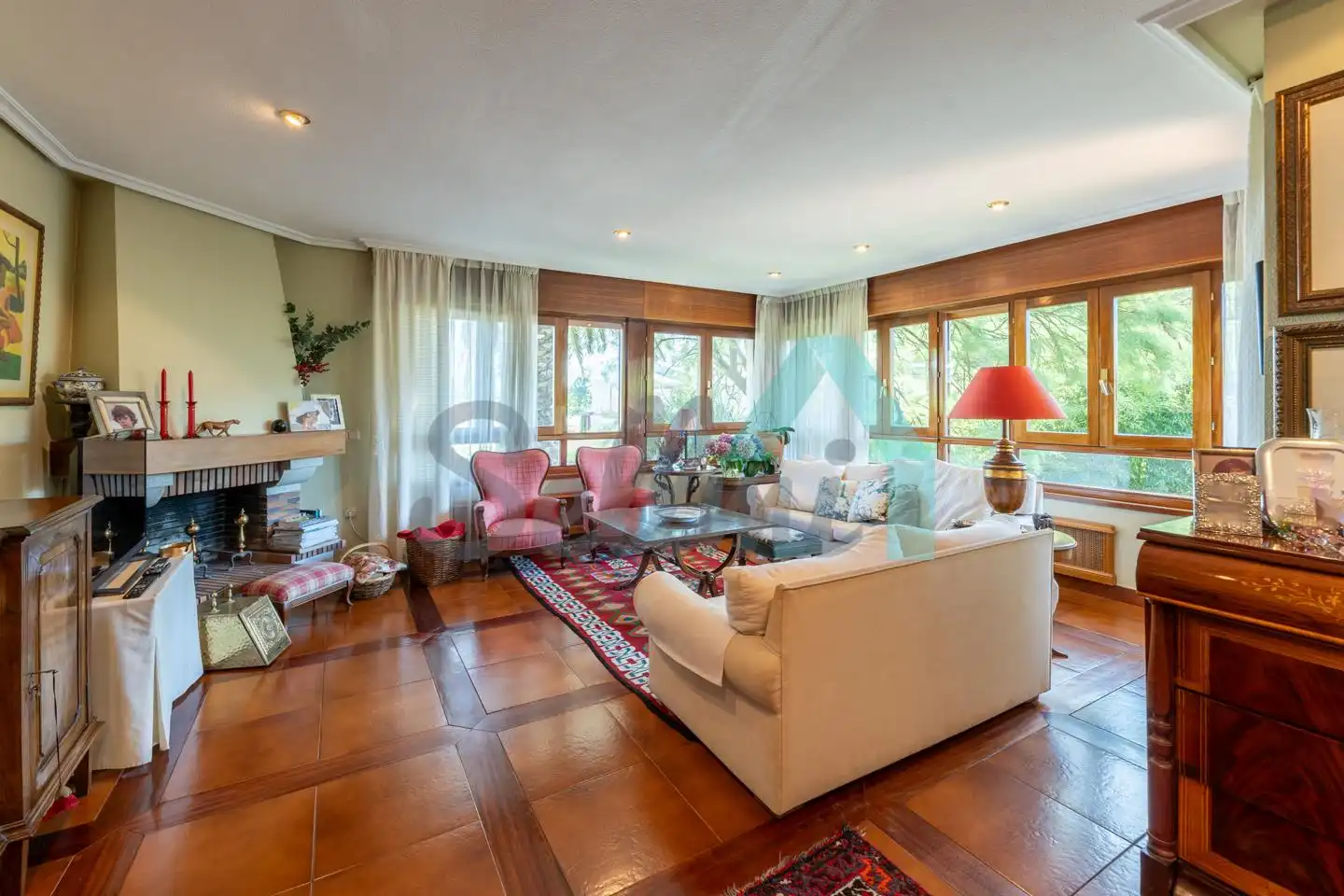 Living room of Detached homes for sale in Llanes  with Heating, Private garden and Parquet flooring