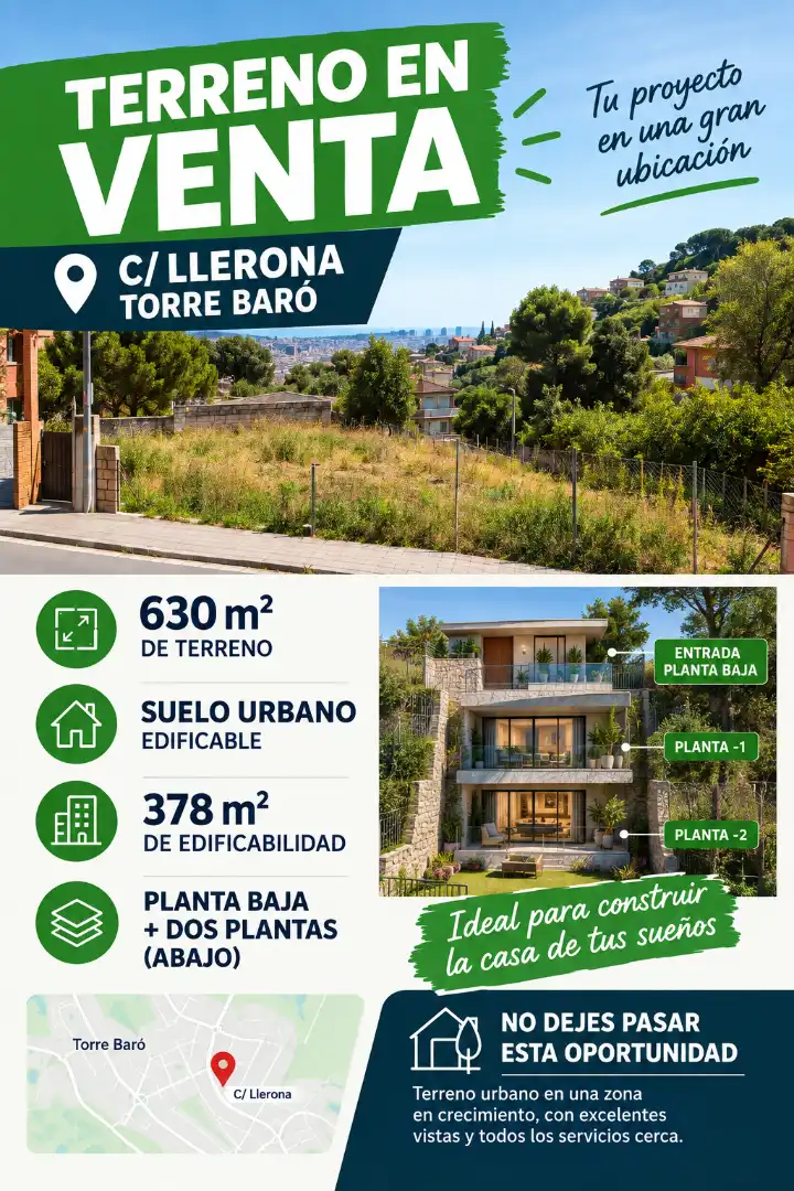 Terreny residencial en venda a Carrer de Llerona 125, imagen 5