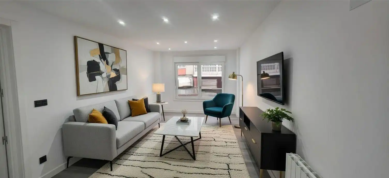 Sala de estar de Piso en venta en Vigo  con Calefacción y Trastero