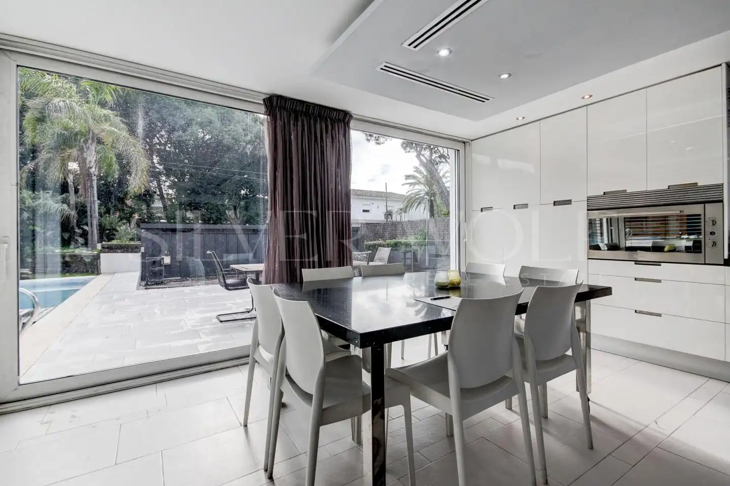 Dining room of Houses for sale in Castelldefels  with Air Conditioner, Heating and Private garden