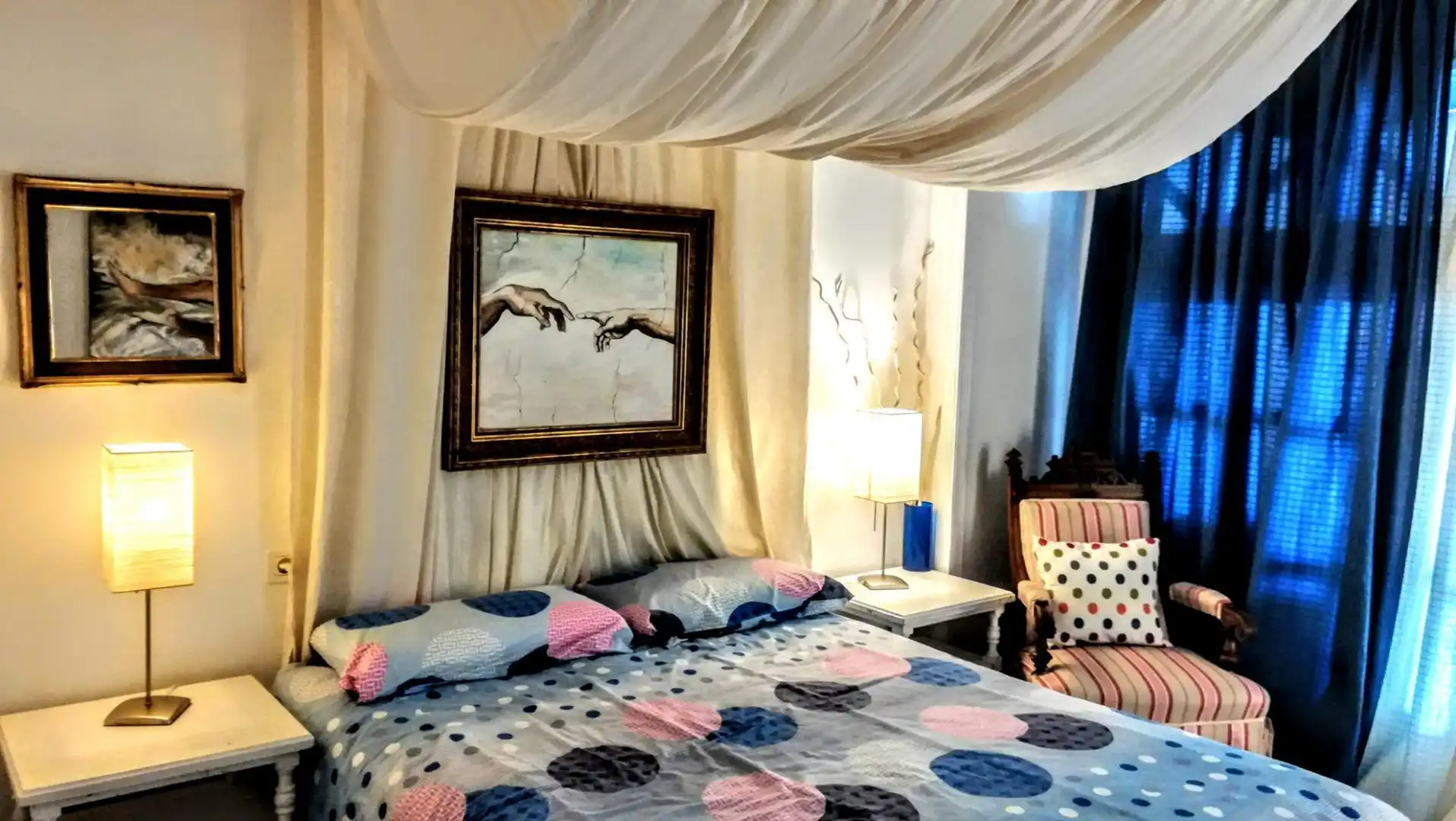 Schlafzimmer von Wohnungen zur Miete in San Bartolomé de Tirajana mit Klimaanlage, Privatgarten und Terrasse