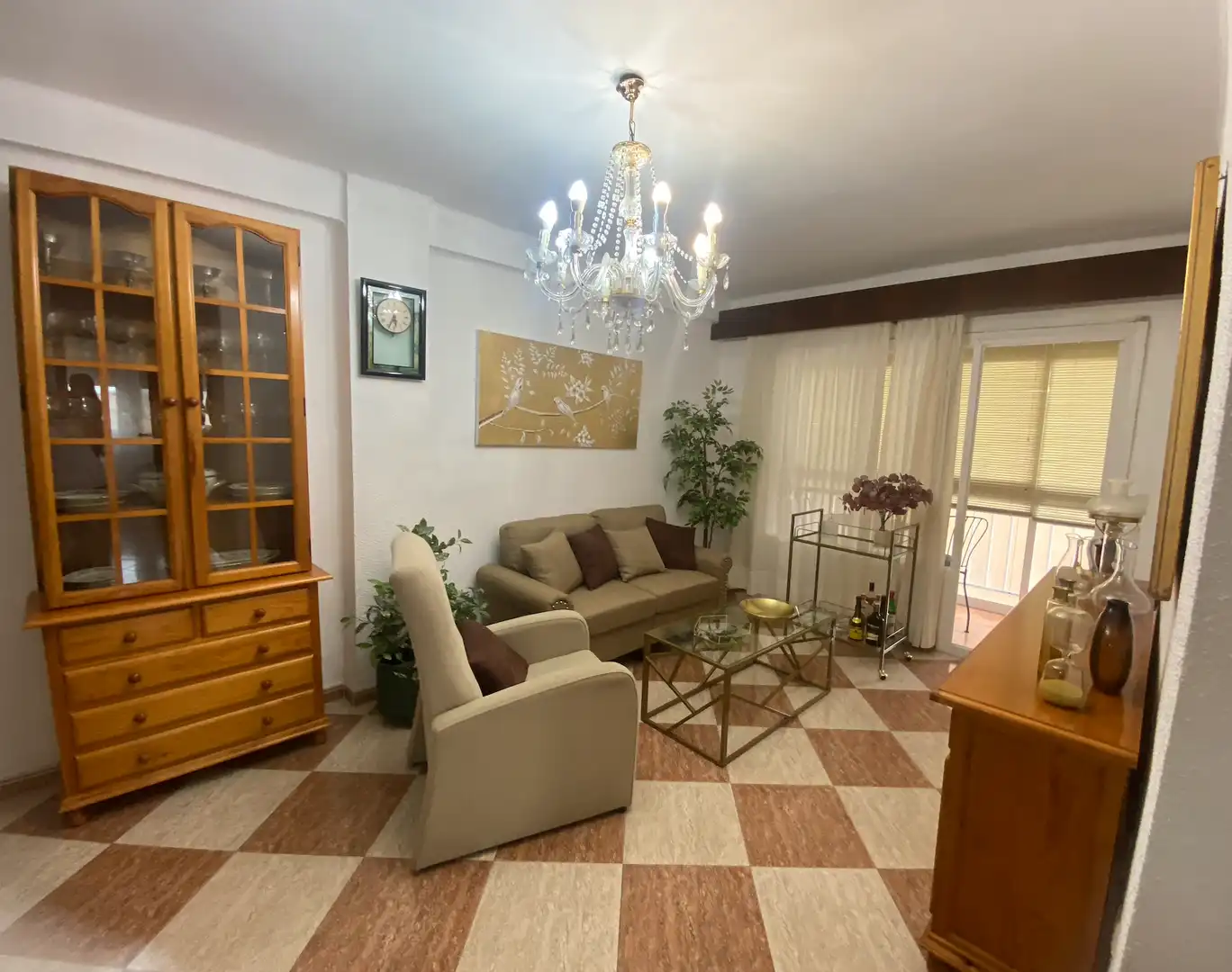 Sala d'estar de Pis per a compartir en Málaga amb Terrassa i Moblat
