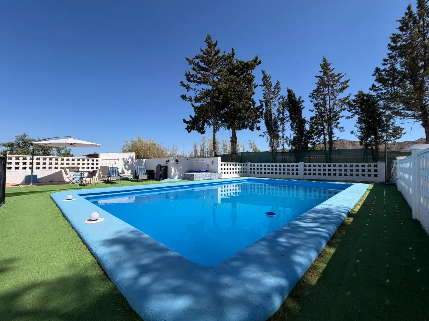 Piscina de Casa o xalet en venda en Aspe amb Aire condicionat, Calefacció i Jardí privat