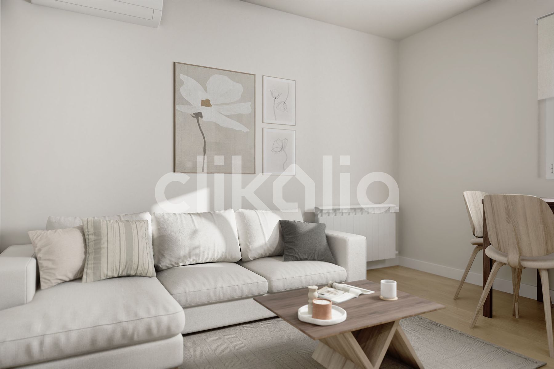 Living room of Flat for sale in  Madrid Capital  with Air Conditioner, Heating and Terrace