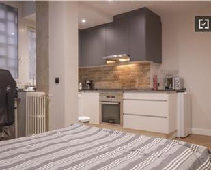 Kitchen of Flat to rent in  Madrid Capital  with Air Conditioner, Heating and Furnished