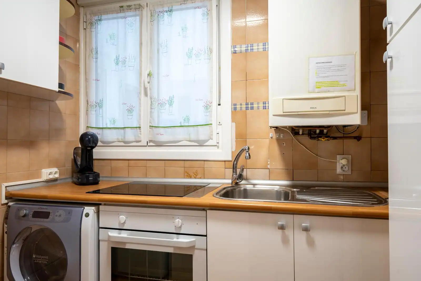 Küche von Wohnung zur Miete in Santander mit Heizung, Parkett und Möbliert