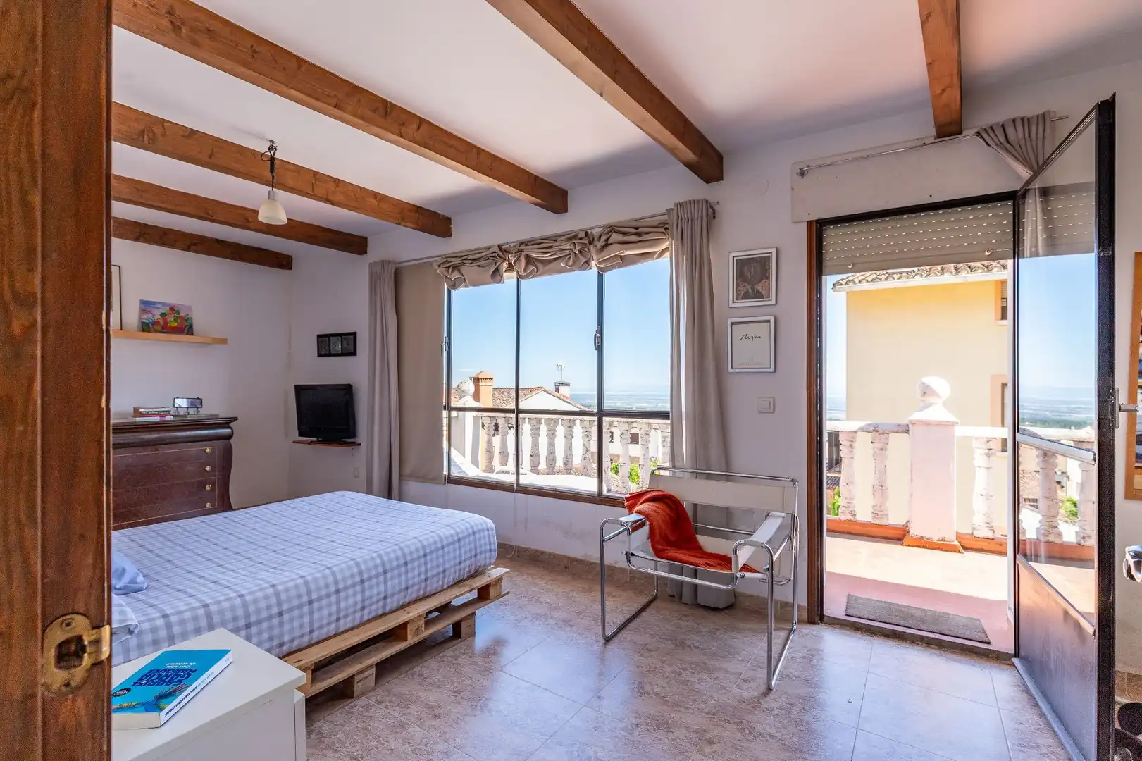 Bedroom of Houses for sale in Talaveruela de la Vera  with Private garden, Terrace and Storage room