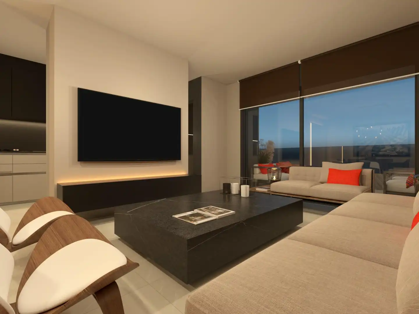 Sala de estar de Piso en venta en Alcúdia con Aire acondicionado, Calefacción y Terraza
