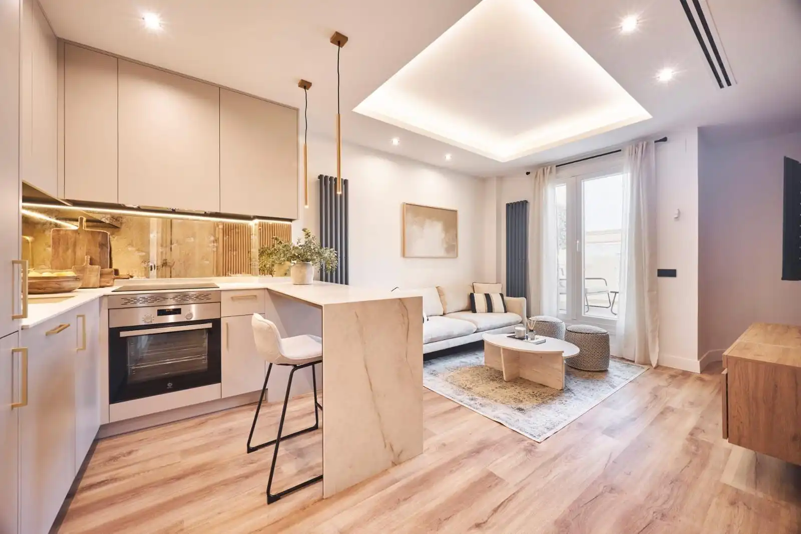 Küche von Wohnung zum Verkauf in Madrid mit Klimaanlage, Heizung und Parkett
