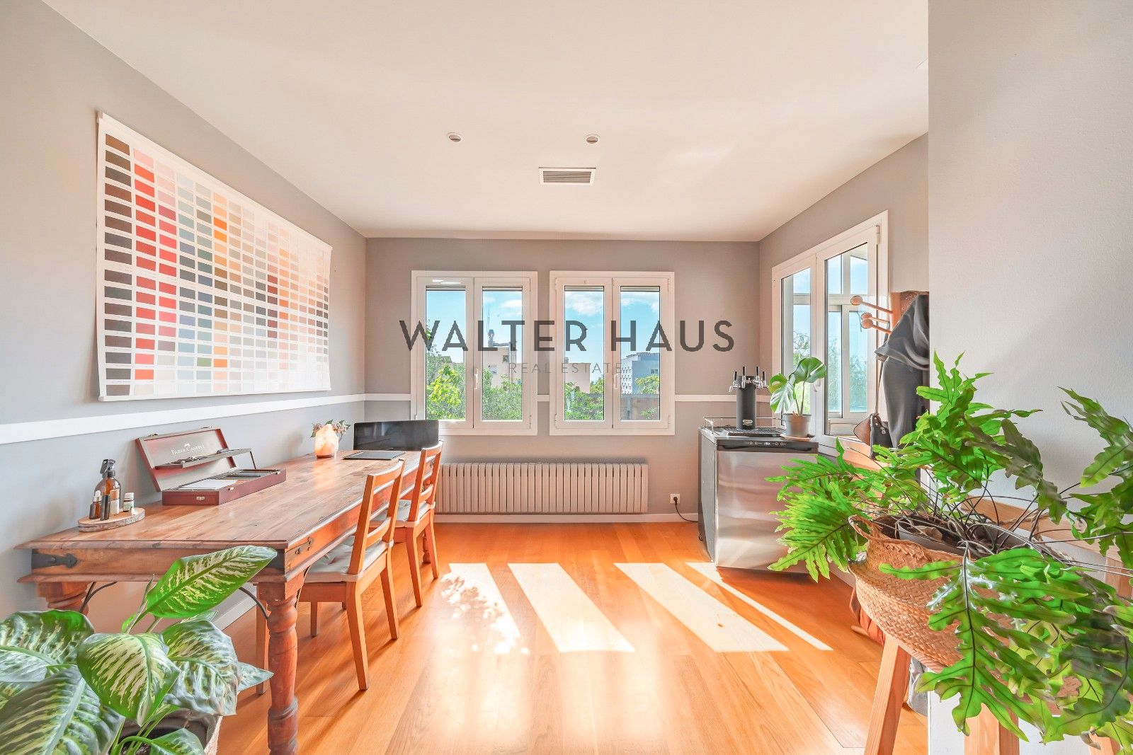Dining room of Duplex for sale in  Barcelona Capital  with Air Conditioner, Heating and Private garden