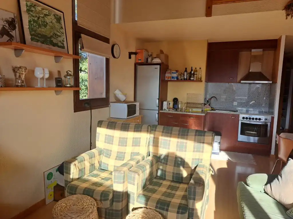 Sala de estar de Dúplex de alquiler en Puigcerdà con Calefacción, Parquet y Terraza