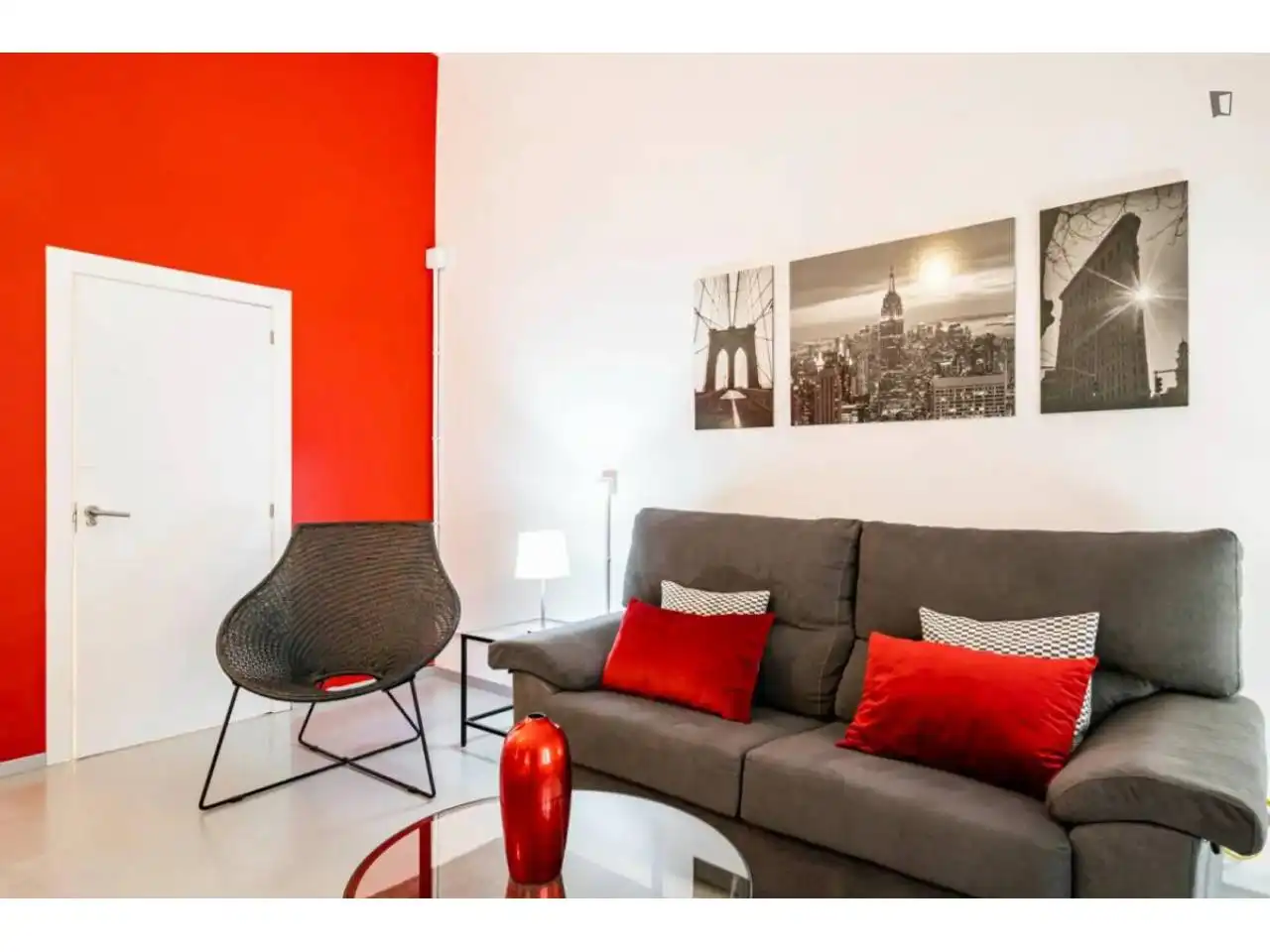 Sala de estar de Estudio en venta en Barcelona con Aire acondicionado, Calefacción y Parquet