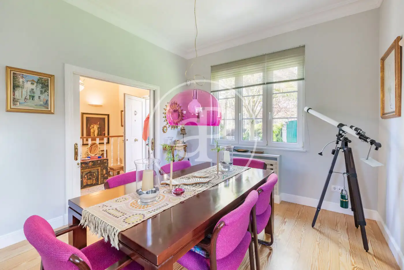 Dining room of Houses for sale in Madrid  with Air Conditioner, Heating and Private garden