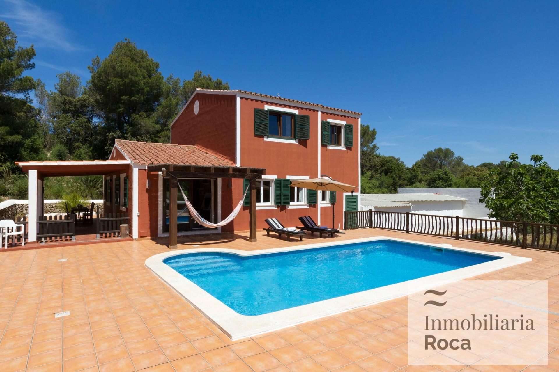 Piscina de Casa o xalet en venda en Es Mercadal amb Jardí privat, Terrassa i Traster