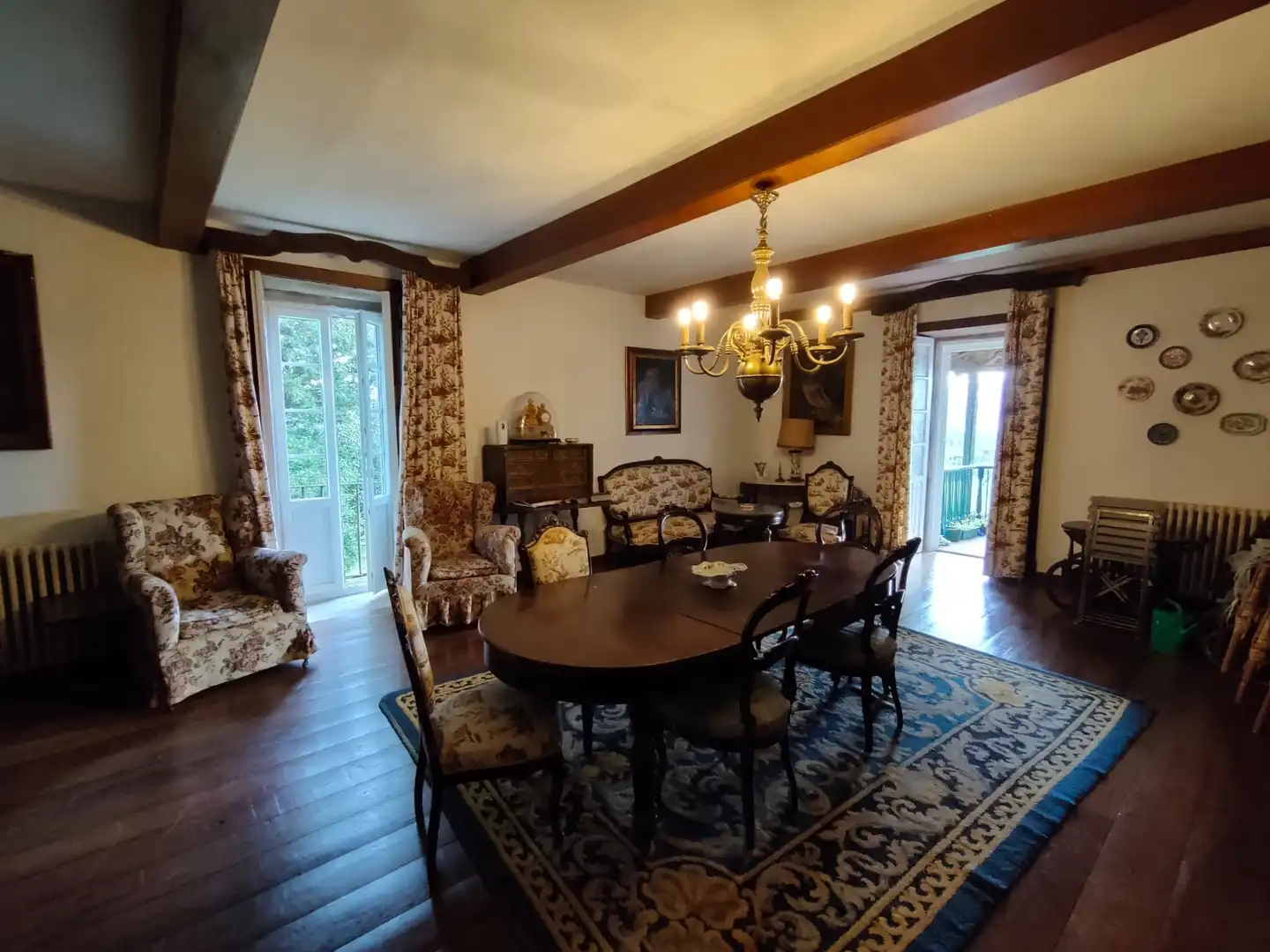 Dining room of Houses for sale in Teo  with Heating, Private garden and Parquet flooring