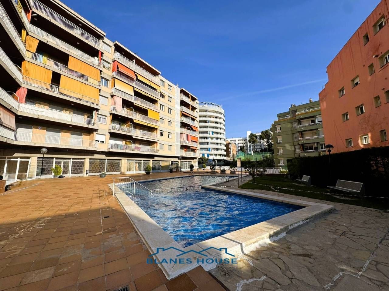 Swimming pool of Flat for sale in Lloret de Mar  with Heating, Terrace and Furnished