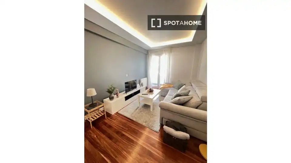 Sala d'estar de Apartament per a compartir en Bilbao  amb Aire condicionat, Calefacció i Terrassa