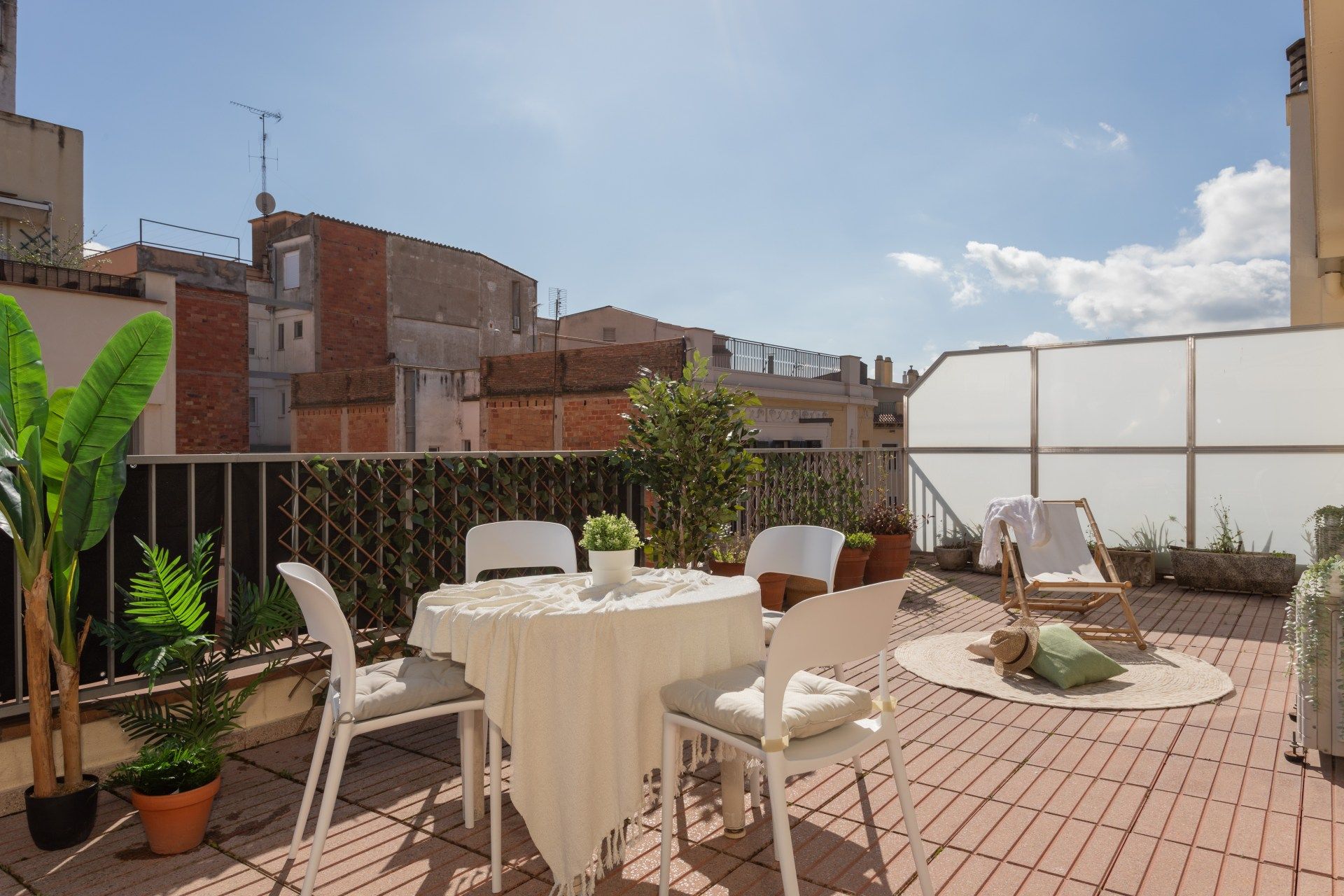 Terrace of Attic for sale in Girona Capital  with Air Conditioner, Heating and Terrace