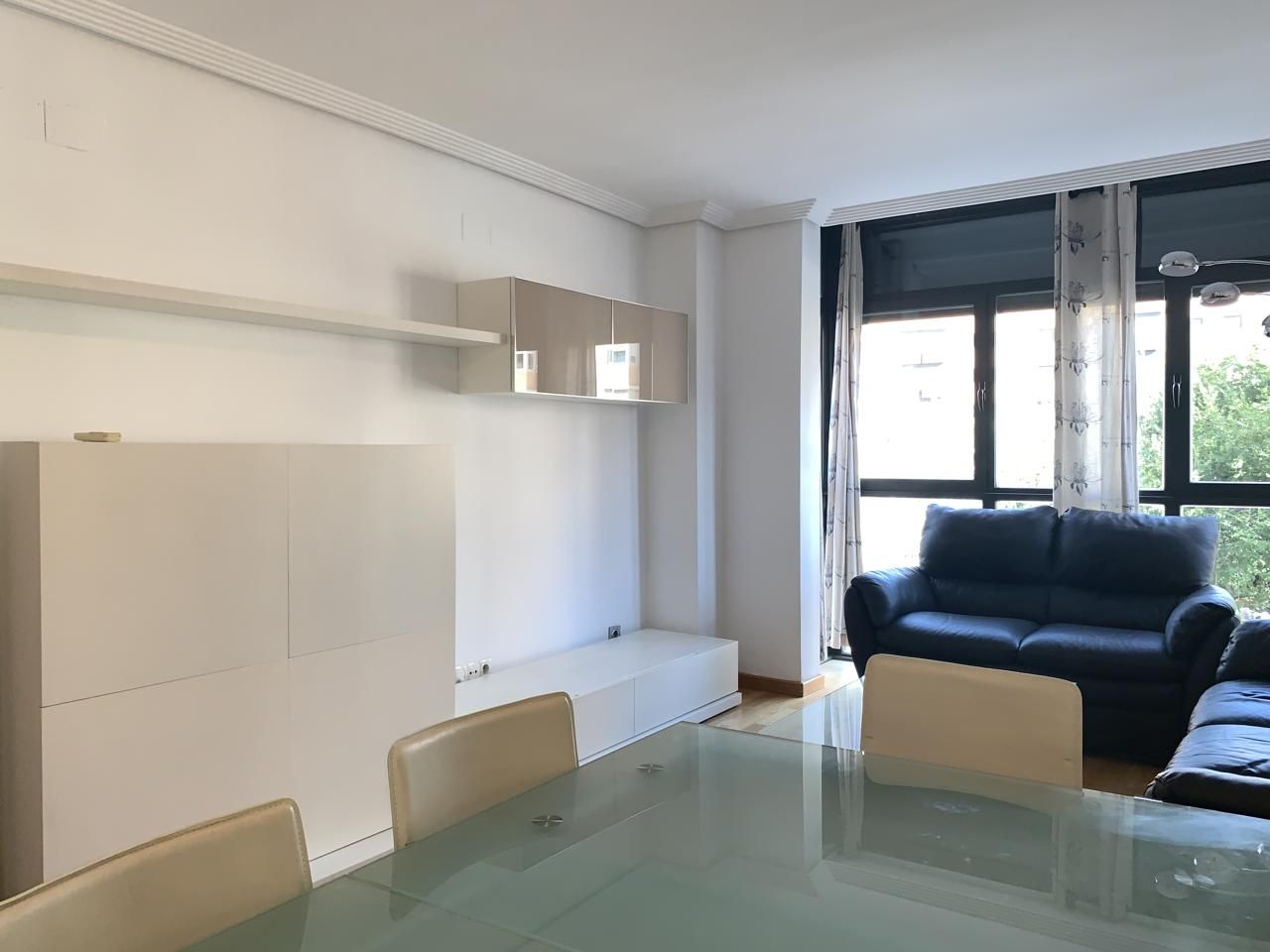 Living room of Flat to rent in  Madrid Capital  with Air Conditioner, Heating and Furnished