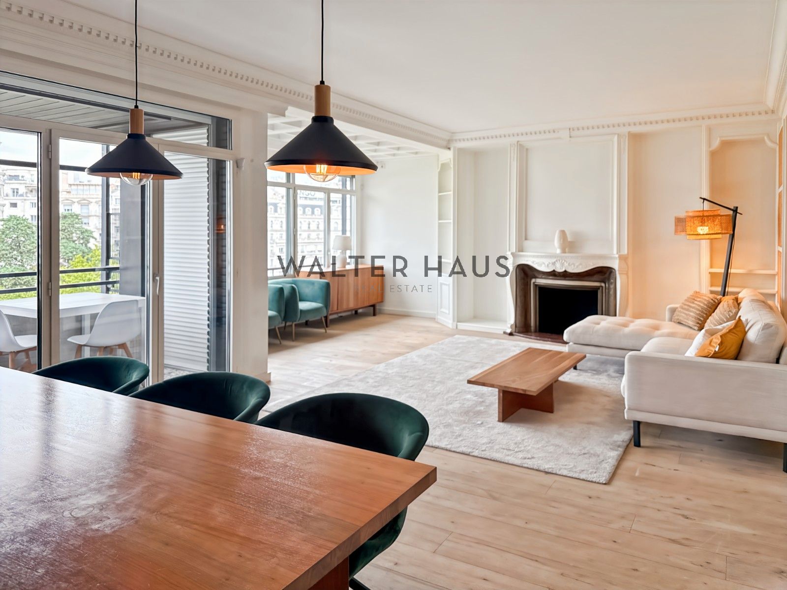 Sala d'estar de Pis de lloguer en  Barcelona Capital amb Aire condicionat, Calefacció i Parquet