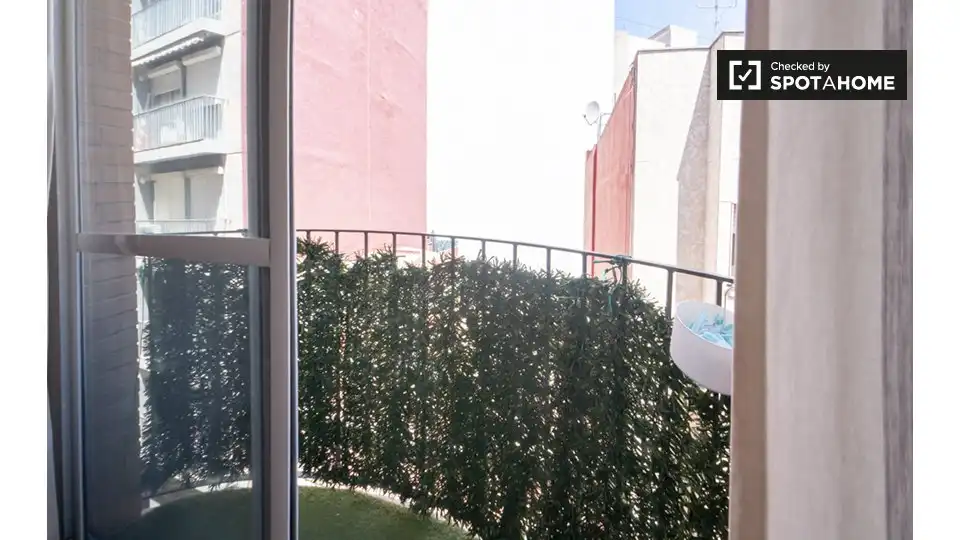 Balcony of Flat for rent in Valencia  with Air Conditioner, Heating and Furnished