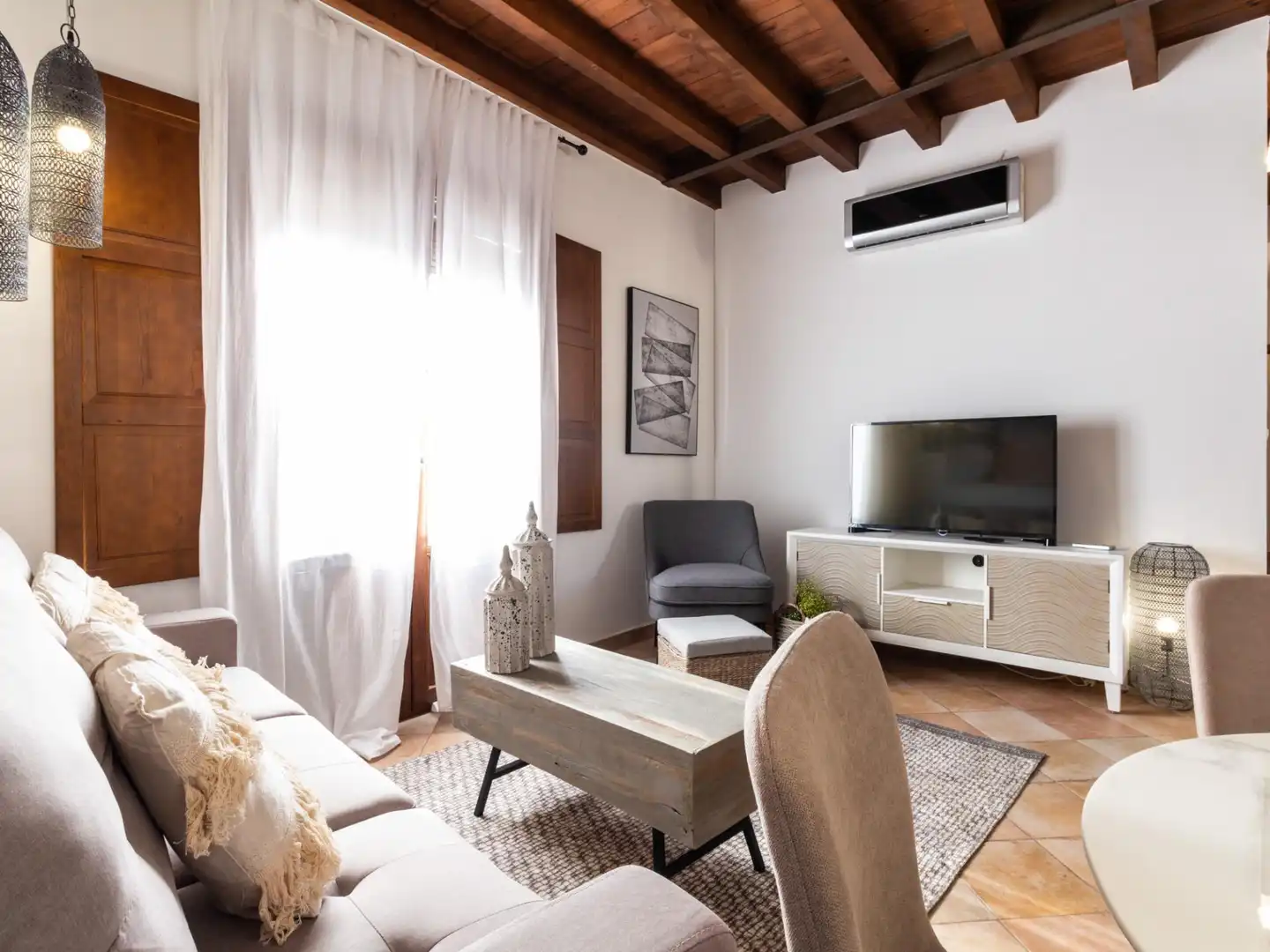 Sala de estar de Ático en venta en Granada con Aire acondicionado, Calefacción y Terraza