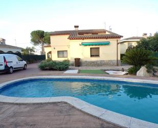 Swimming pool of House or chalet for sale in Santa Coloma de Farners  with Air Conditioner, Heating and Terrace