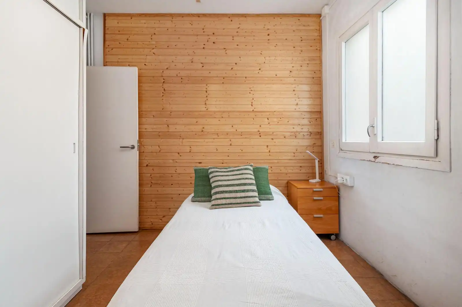 Schlafzimmer von Wohnung zum Verkauf in Sabadell mit Heizung, Parkett und Terrasse