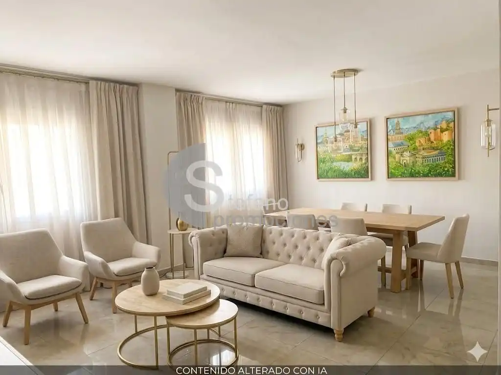 Sala de estar de Piso en venta en Málaga con Aire acondicionado y Balcón