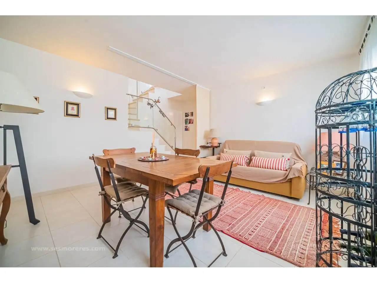 Sala de estar de Apartamento en venta en Ciutadella de Menorca con Aire acondicionado, Terraza y Piscina comunitaria