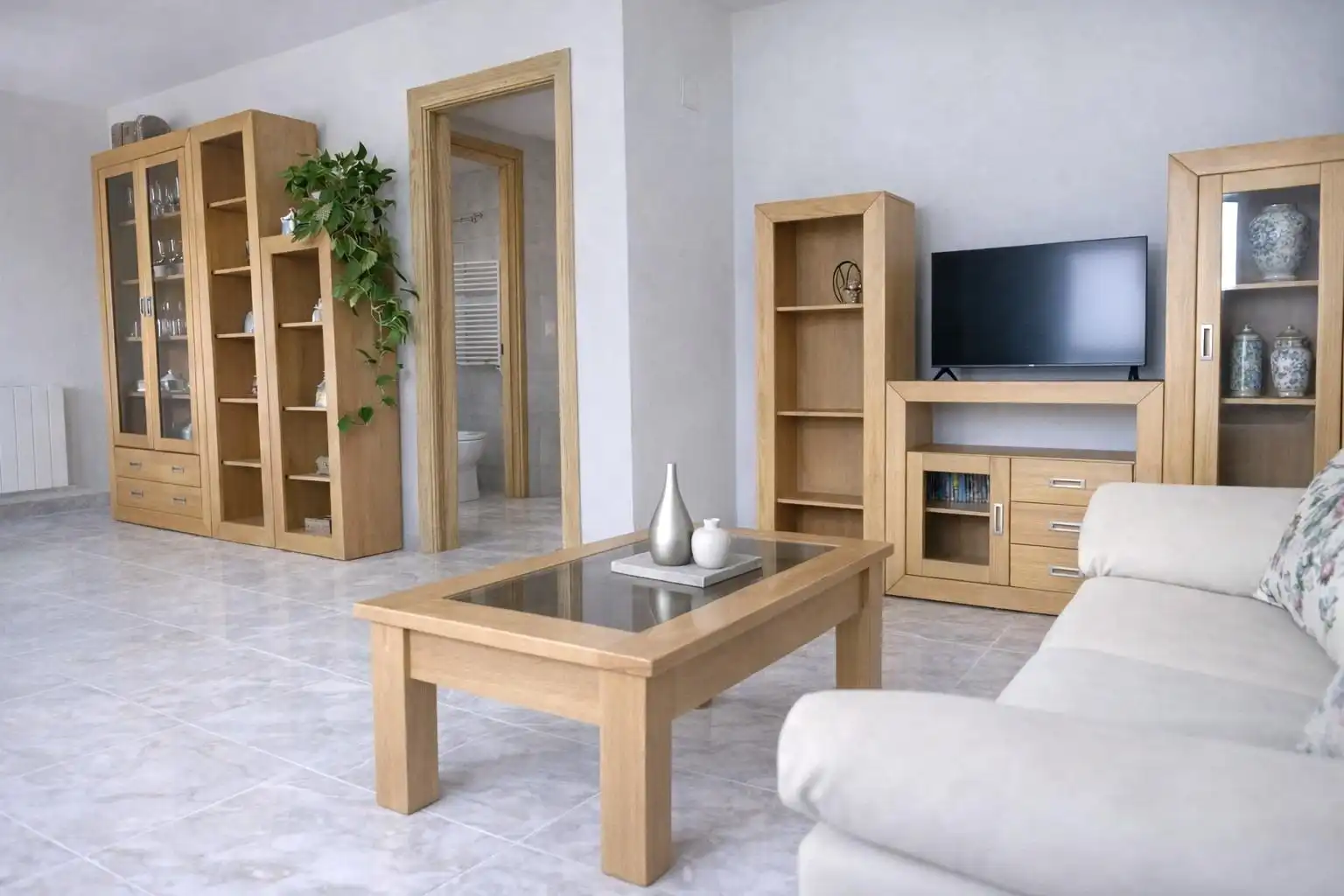 Sala de estar de Casa o chalet en venta en Abenójar con Aire acondicionado, Terraza y Trastero