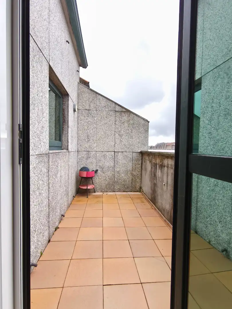 Terraza de Dúplex en venta en Santiago de Compostela  con Calefacción, Terraza y Trastero