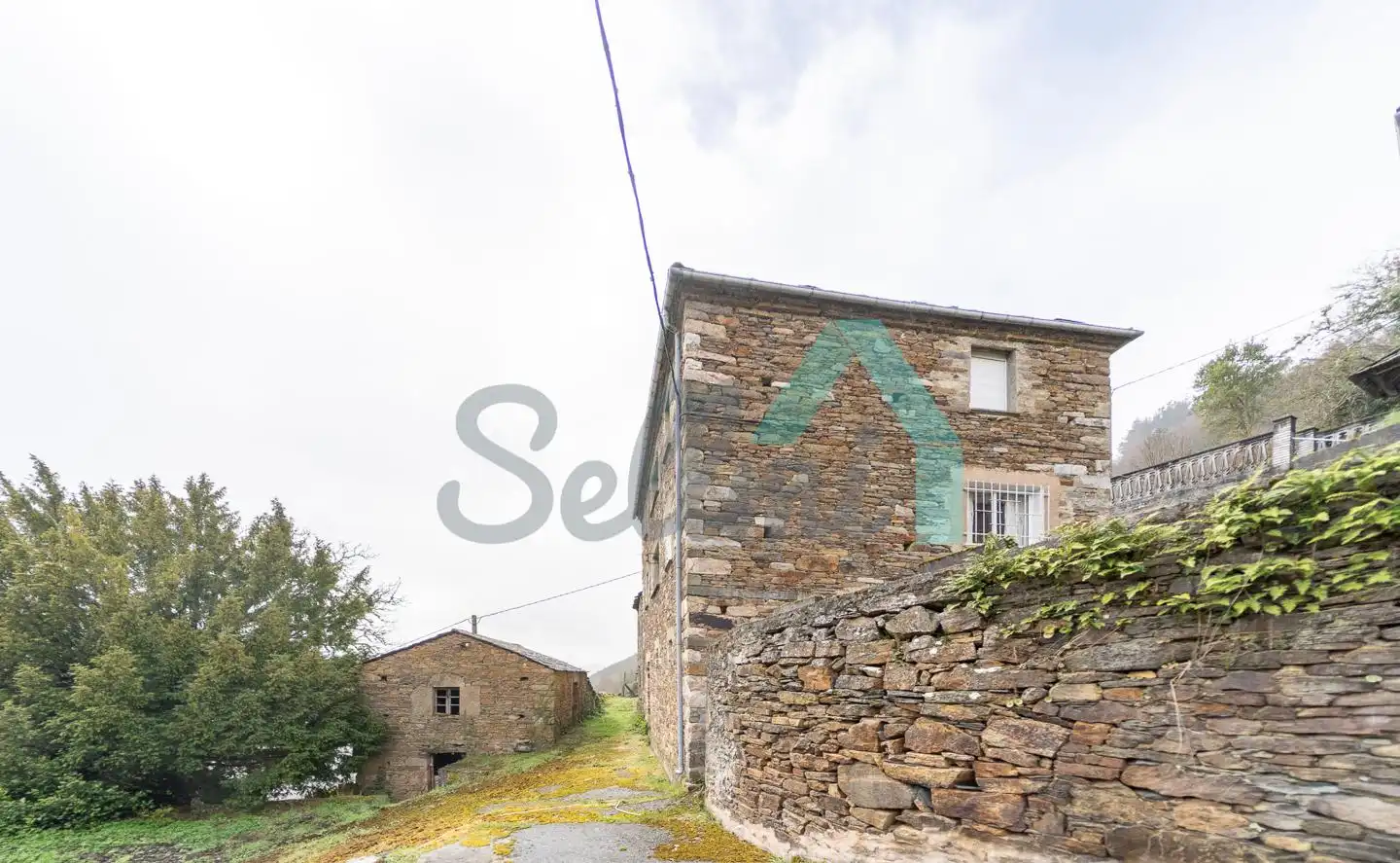 Vista exterior de Casa o chalet en venta en Illano con Calefacción, Jardín privado y Parquet
